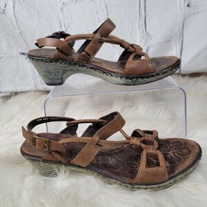Born Brown Leather Sandals